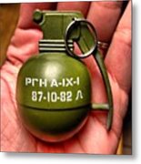 Catch A Grenade For You #grenade Metal Print