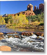 Cathedral Rock From Rock Crossing Metal Print