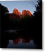 Cathedral Rock Reflection 6 Metal Print