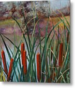 Cattail Metal Print