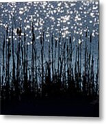 Cattails And Sparkle Metal Print