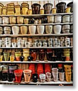 Ceramic Pots For Sale Metal Print