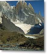 Cerro Torre From Agostini Patagonian Metal Print