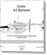 Cessna O-2 Skymaster Metal Print