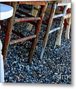Chairs In A Row Metal Print