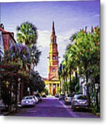 Charleston South Carolina St Philips Church Metal Print