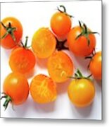 Cherry Tomatoes 'orange Paruche' Metal Print