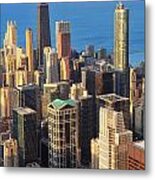 Chicago Aerial View Metal Print