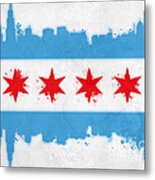 Chicago Flag Metal Print