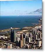 Chicago From Above Metal Print
