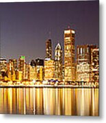 Chicago Glow Metal Print