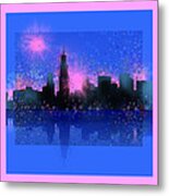 Chicago Skyline Abstract 5 Metal Print