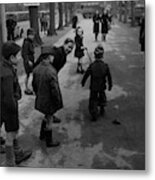 Children Playing Metal Print