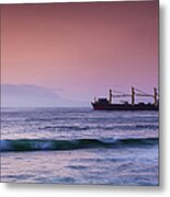 Chile, Antofagasta, Harbor And Port Metal Print