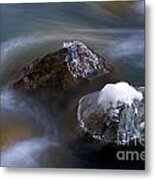 Chilliwack River Abstract Metal Print