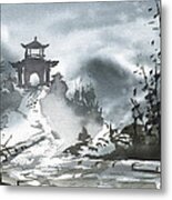 Chinese Landscape Metal Print