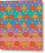 Chinese Lanterns Metal Print