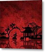 Chinese Red Metal Print