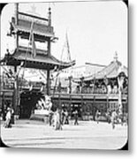Chinese Village 1904 Worlds Fair Vintage Photograph Metal Print