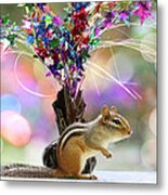Chippy Party Time Metal Print