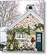 Christmas Cabin Metal Print