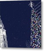 Christmas In Center City Metal Print