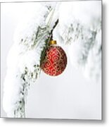 Christmas Snow Metal Print