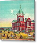 Cincinnati Railroad Station 1881 Metal Print
