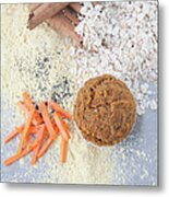 Cinnamon, Grains, Nuts And Carrots Metal Print
