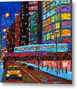 City Lights Metal Print