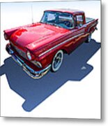 Classic Red Truck Metal Print