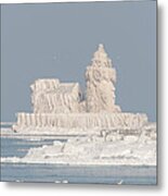 Cleveland Harbor West Pierhead Light Iii Metal Print