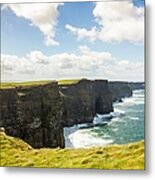 Cliffs Of Moher, Liscannor, County Metal Print