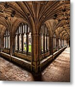Cloisters At Lacock Abbey Metal Print