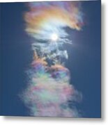 Cloud Iridescence Metal Print
