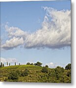 Clouds Above Tuscany Metal Print