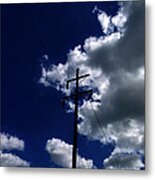 Clouds Over Jacksonville Il Metal Print