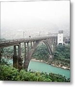 Coal Mine Bridge Metal Print