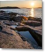 Coastal Rays Metal Print