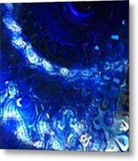 Cobalt Flow Metal Print