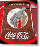 Coca-cola Mural Billy Hathorn Photo Minden Louisiana 1943-2014 Metal Print