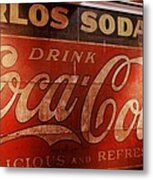 Coca Cola Sign Metal Print