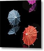 Cocktail Umbrellas Xi Metal Print