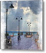Cold Day In Monterey Metal Print