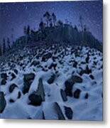 Cold Mountain: Devils Postpile Metal Print