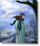 Cold Winter Warm Thoughts Metal Print