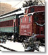 Colebrookdale Railroad In Winter Metal Print