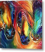 Color My World With Horses Metal Print