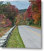 Color On The Blue Ridge Parkway   Nc Metal Print