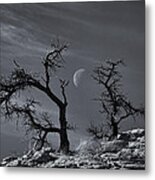 Colorado National Monument Moonrise Metal Print